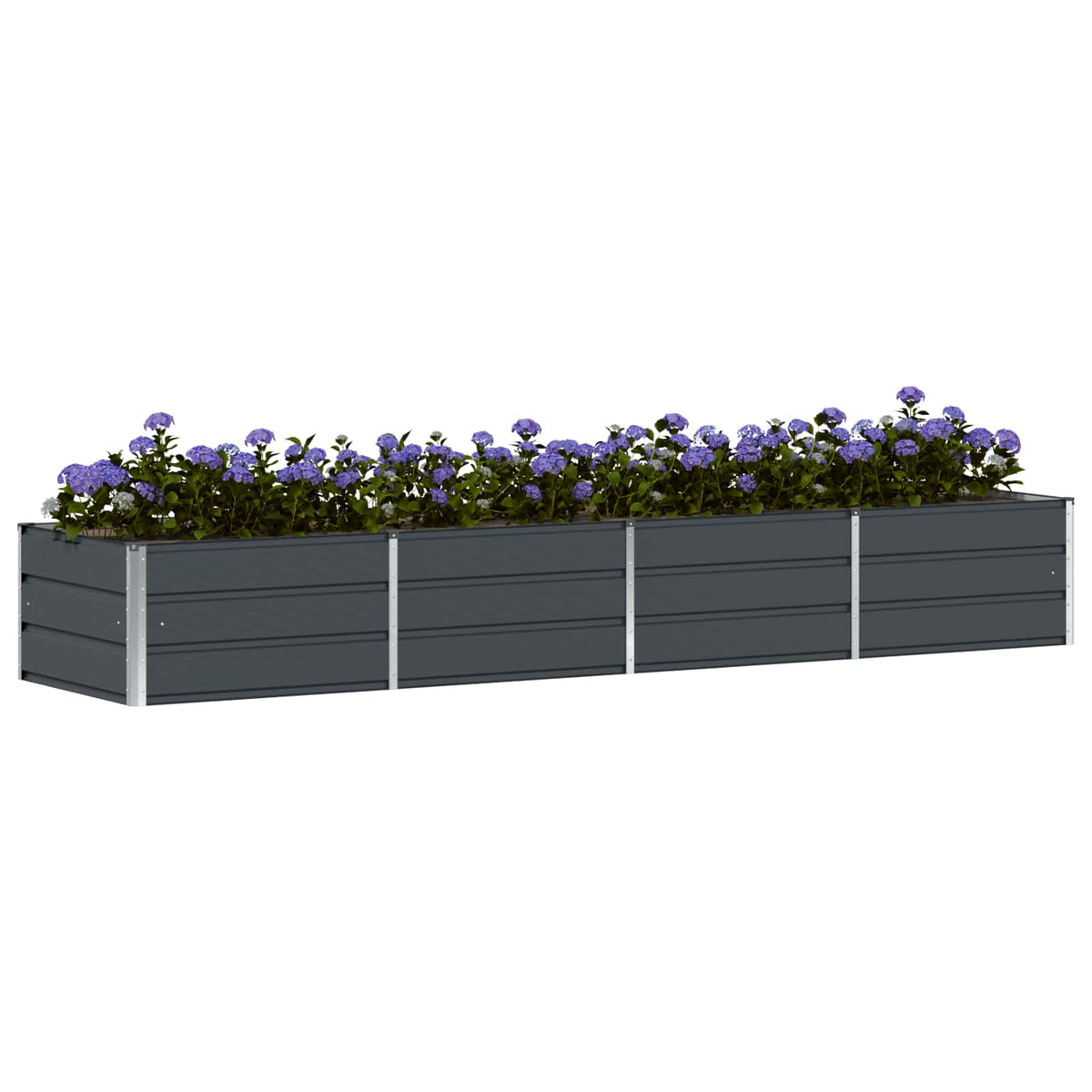 Planter Anthracite 320 x 80 x 45 cm Steel