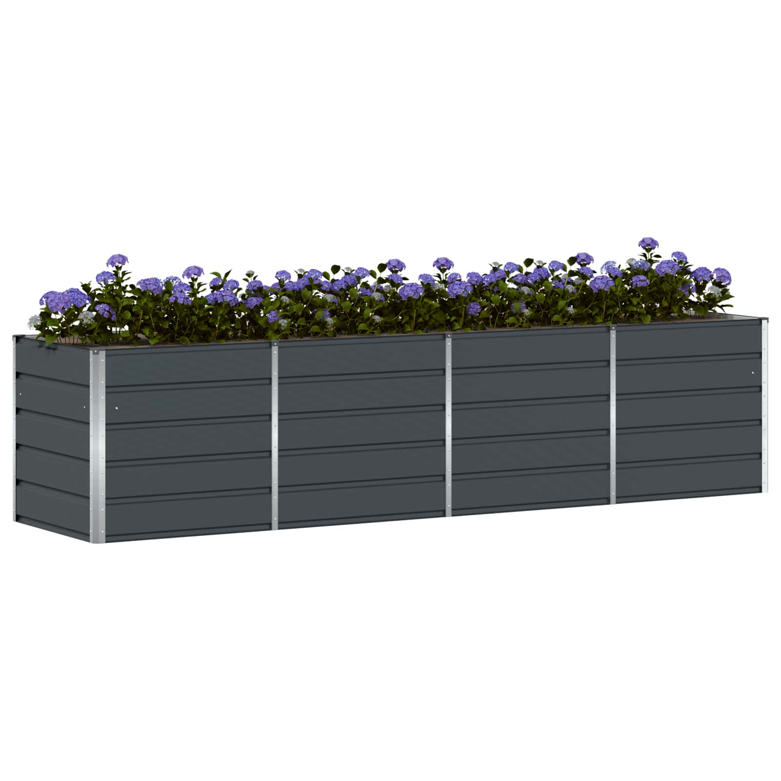 Planter Anthracite 240 x 80 x 75 cm Steel