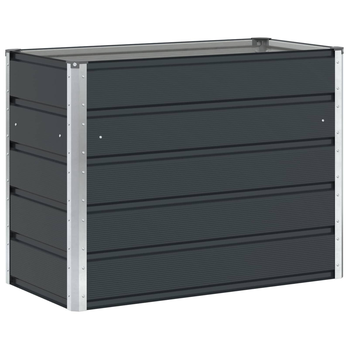 Planter Anthracite 100 x 50 x 75 cm Galvanised Steel