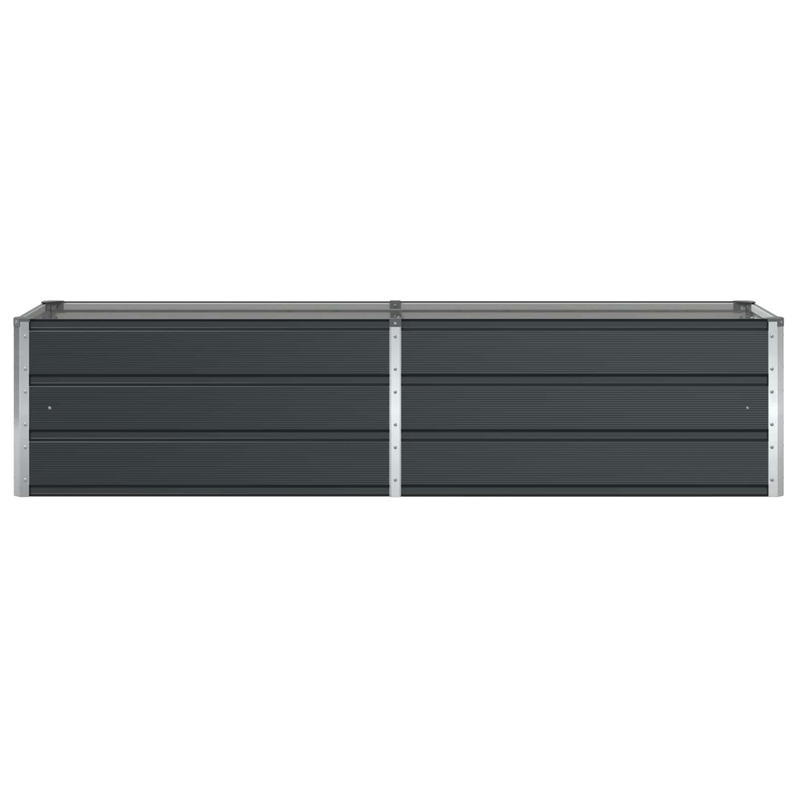 Planter Anthracite 195 x 50 x 45 cm Galvanised Steel
