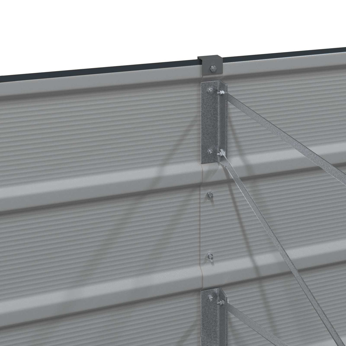 Planter Anthracite 290 x 50 x 75 cm Galvanised Steel