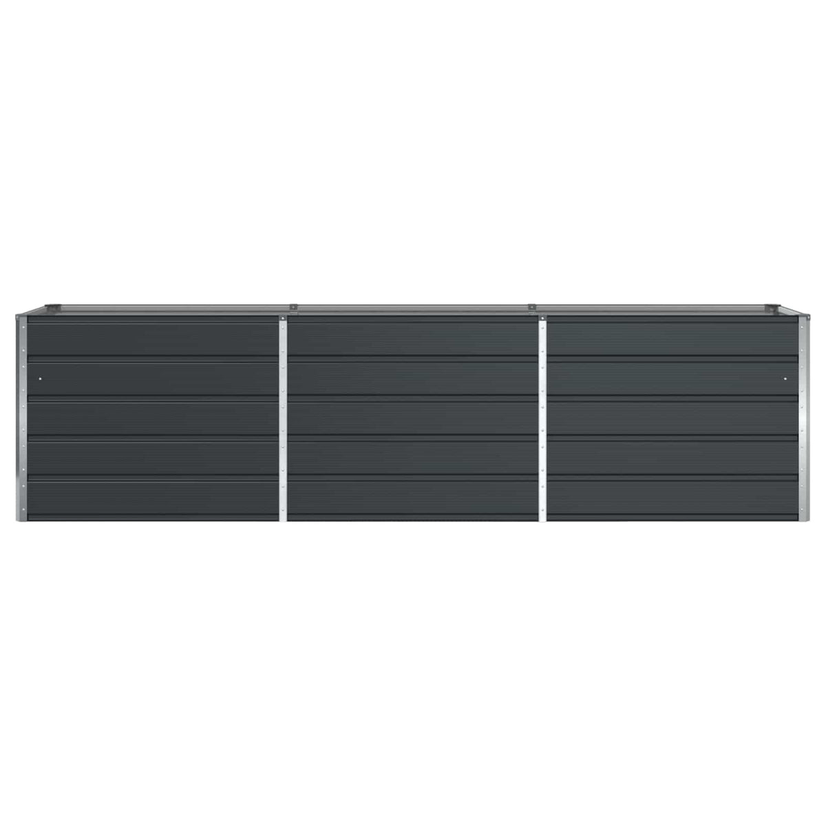Planter Anthracite 290 x 50 x 75 cm Galvanised Steel