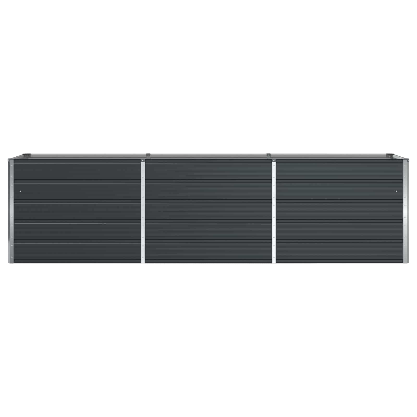 Planter Anthracite 290 x 50 x 75 cm Galvanised Steel
