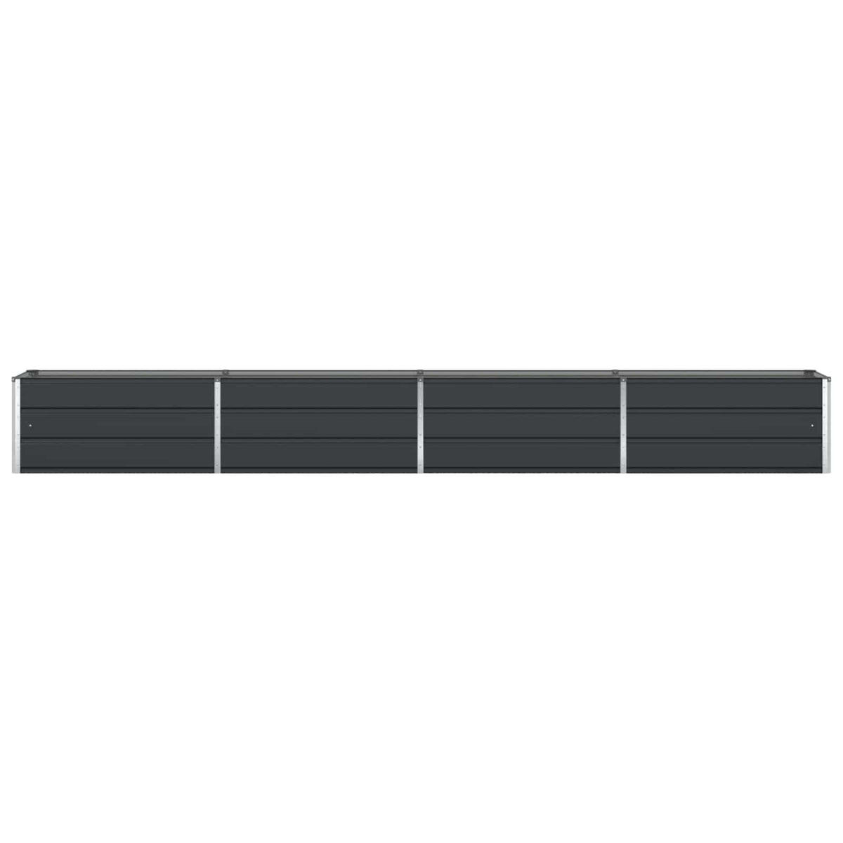 Planter Anthracite 385 x 50 x 45 cm Galvanised Steel