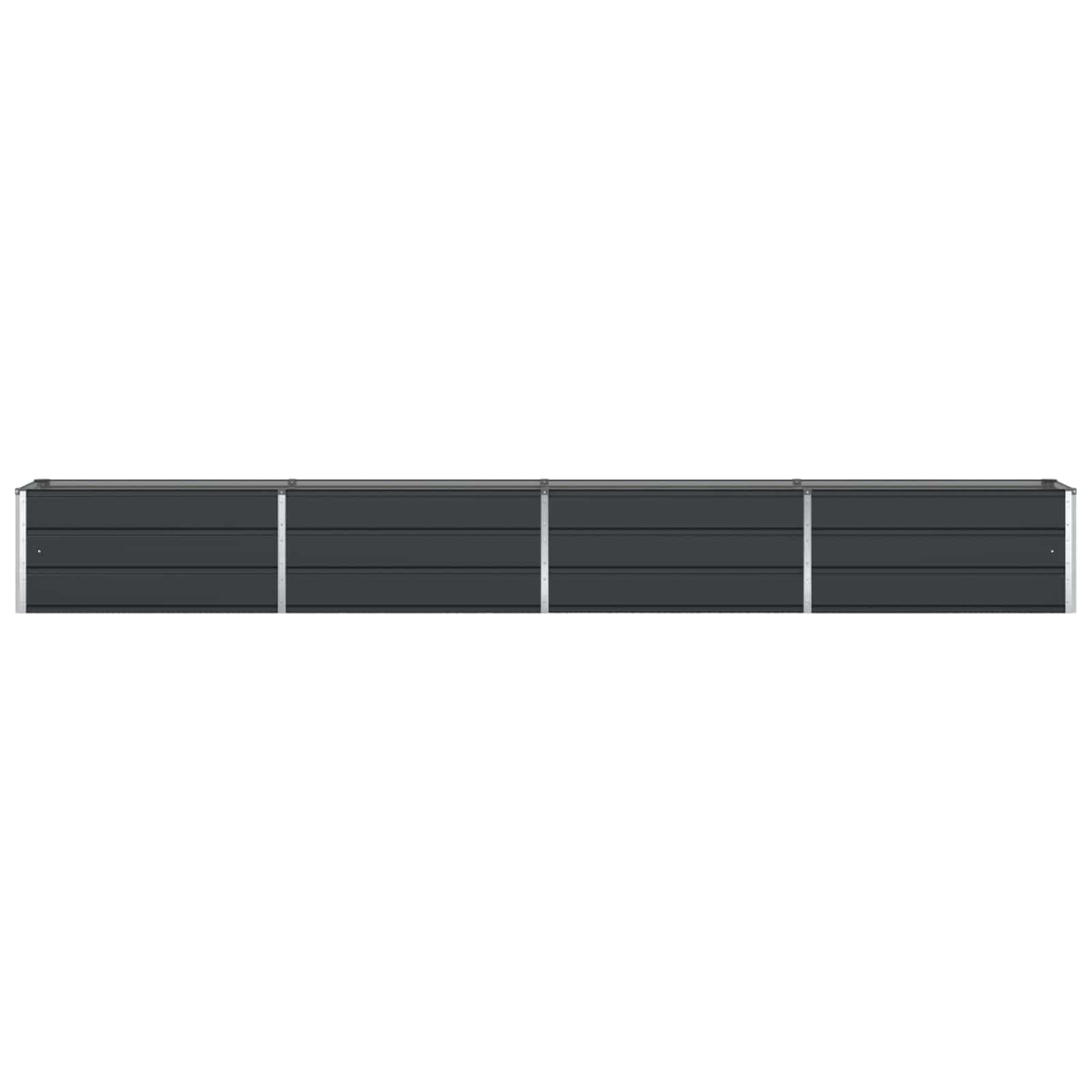 Planter Anthracite 385 x 50 x 45 cm Galvanised Steel
