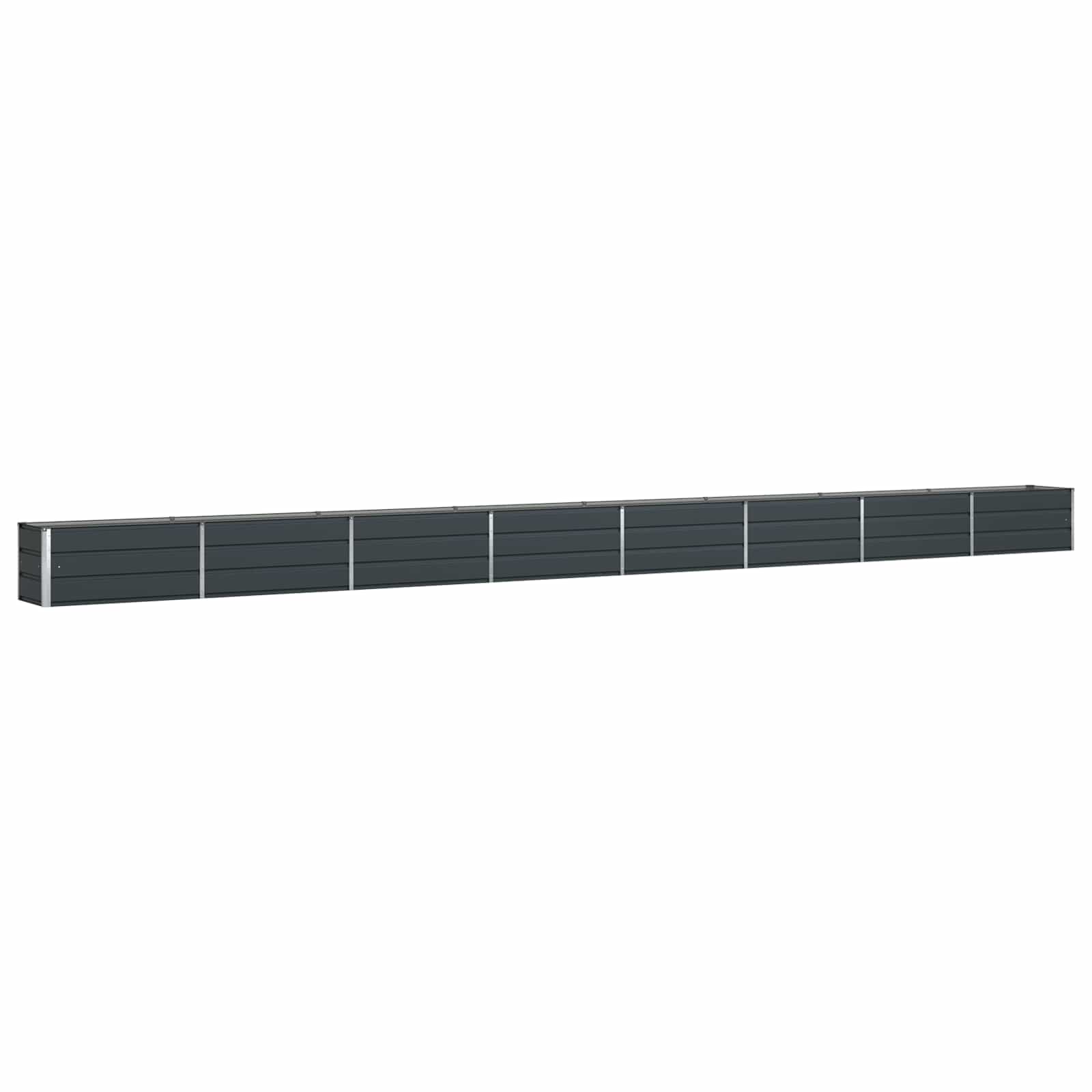 Planter Anthracite 770 x 50 x 45 cm Galvanised Steel