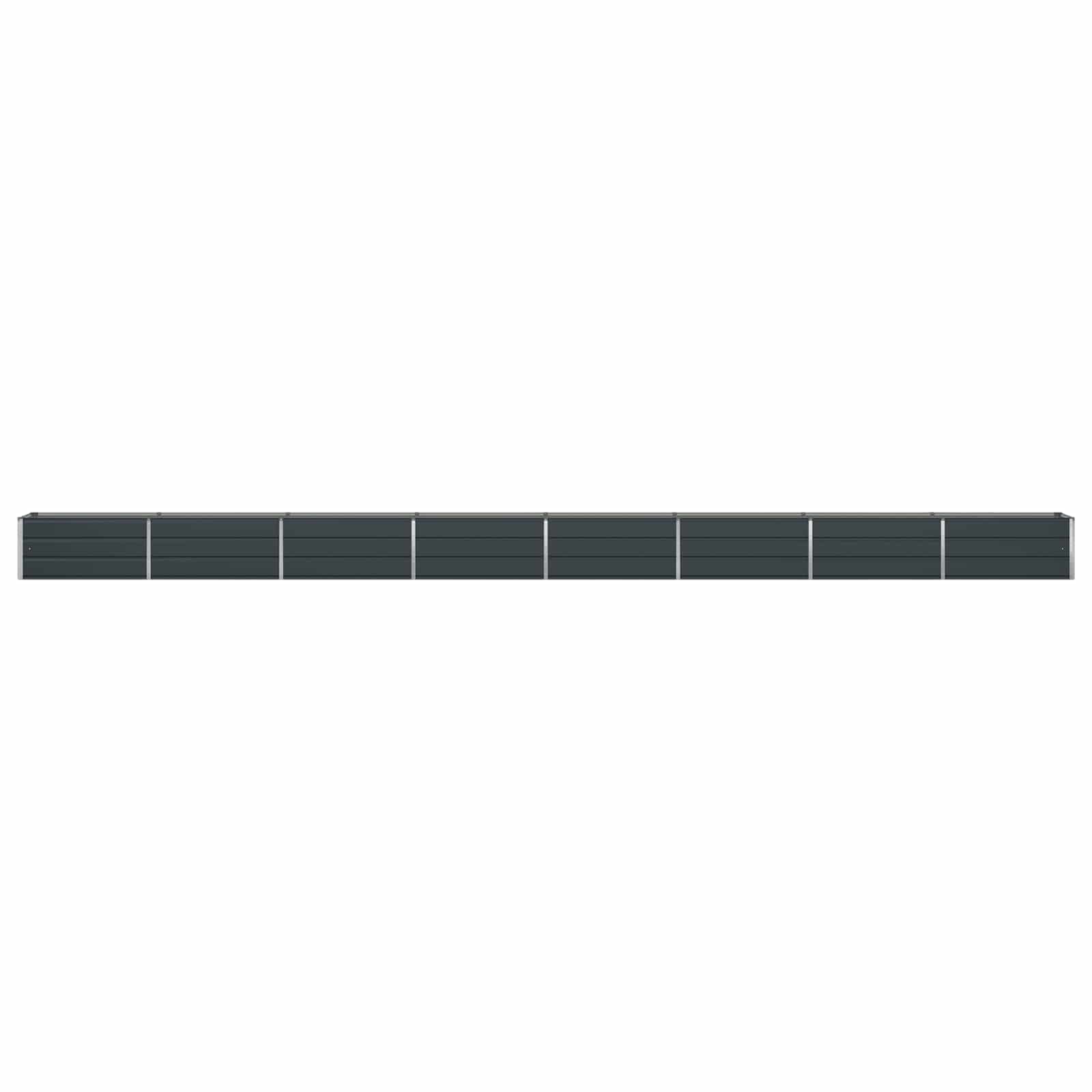 Planter Anthracite 770 x 50 x 45 cm Galvanised Steel
