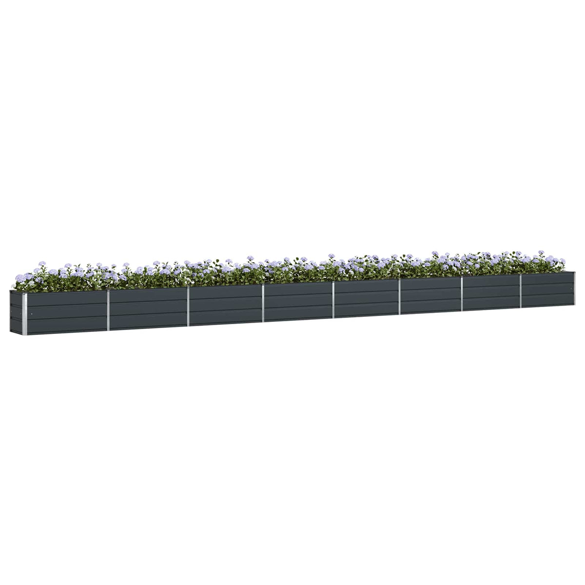 Planter Anthracite 770 x 50 x 45 cm Galvanised Steel