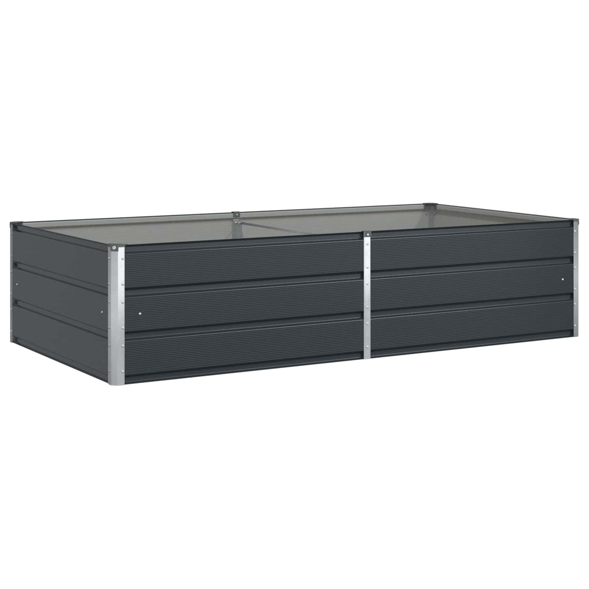Planter Anthracite 195 x 100 x 45 cm Galvanised Steel