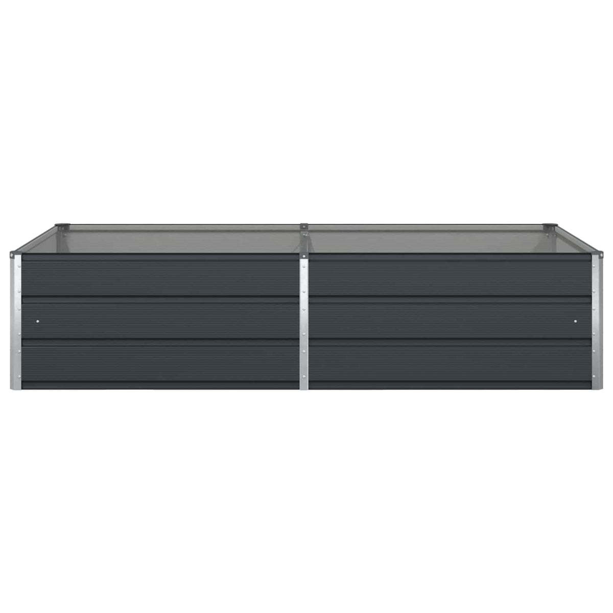 Planter Anthracite 195 x 100 x 45 cm Galvanised Steel