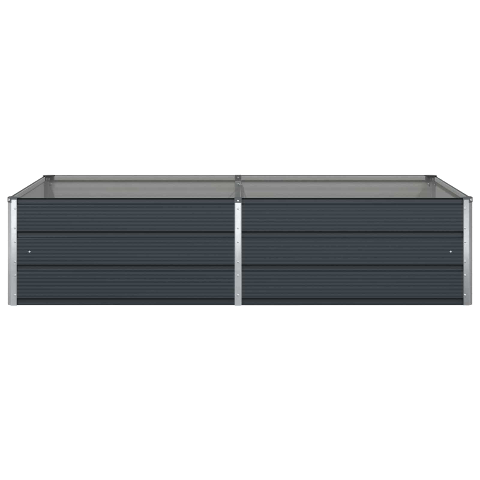 Planter Anthracite 195 x 100 x 45 cm Galvanised Steel