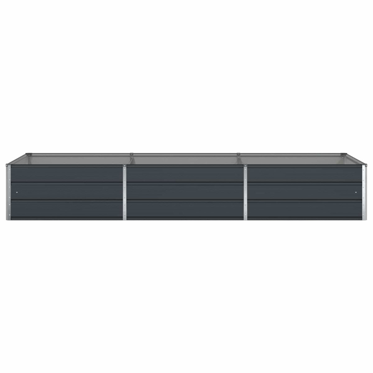 Planter Anthracite 290 x 100 x 45 cm Galvanised Steel