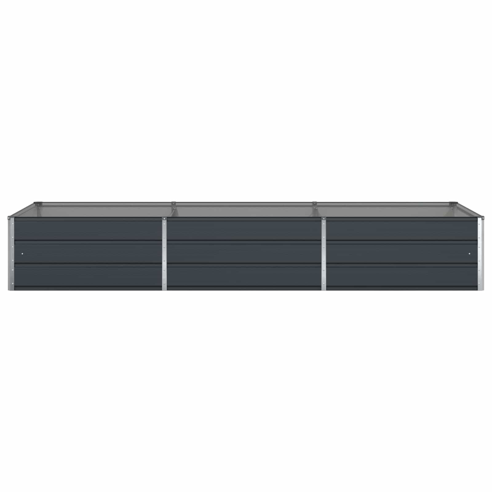 Planter Anthracite 290 x 100 x 45 cm Galvanised Steel