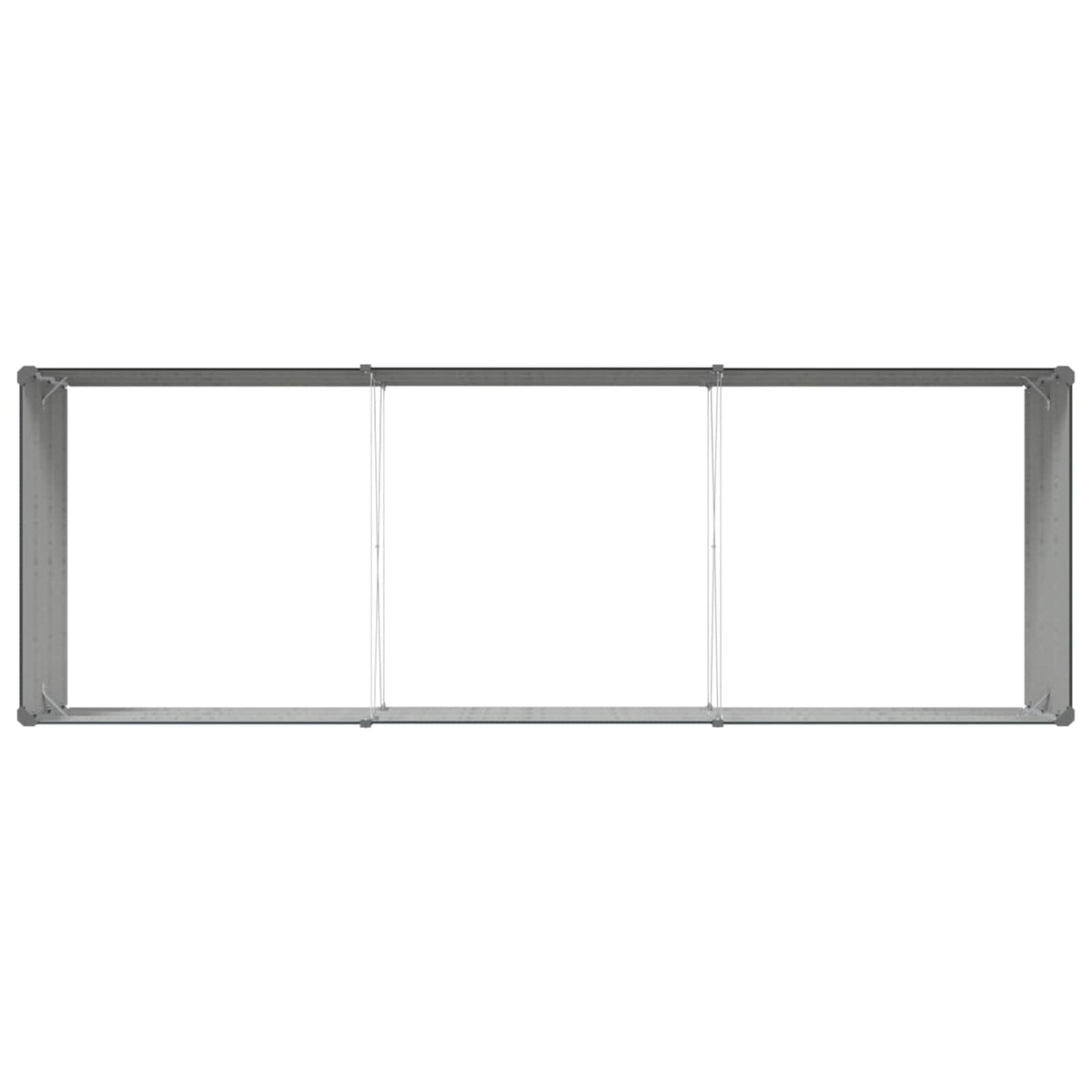 Planter Anthracite 290 x 100 x 45 cm Galvanised Steel