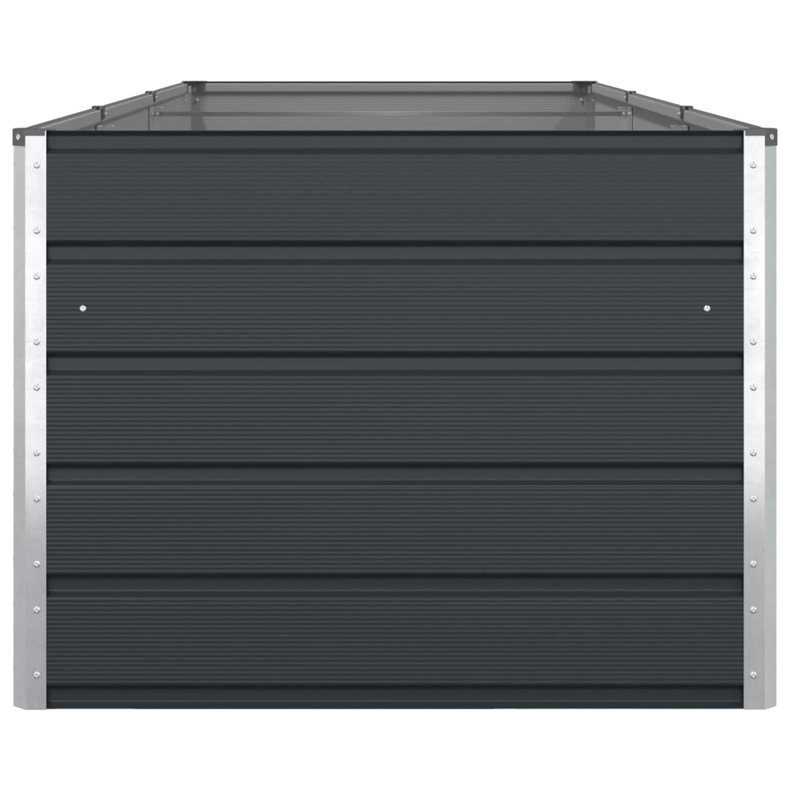 Planter Anthracite 195 x 100 x 45 cm Galvanised Steel