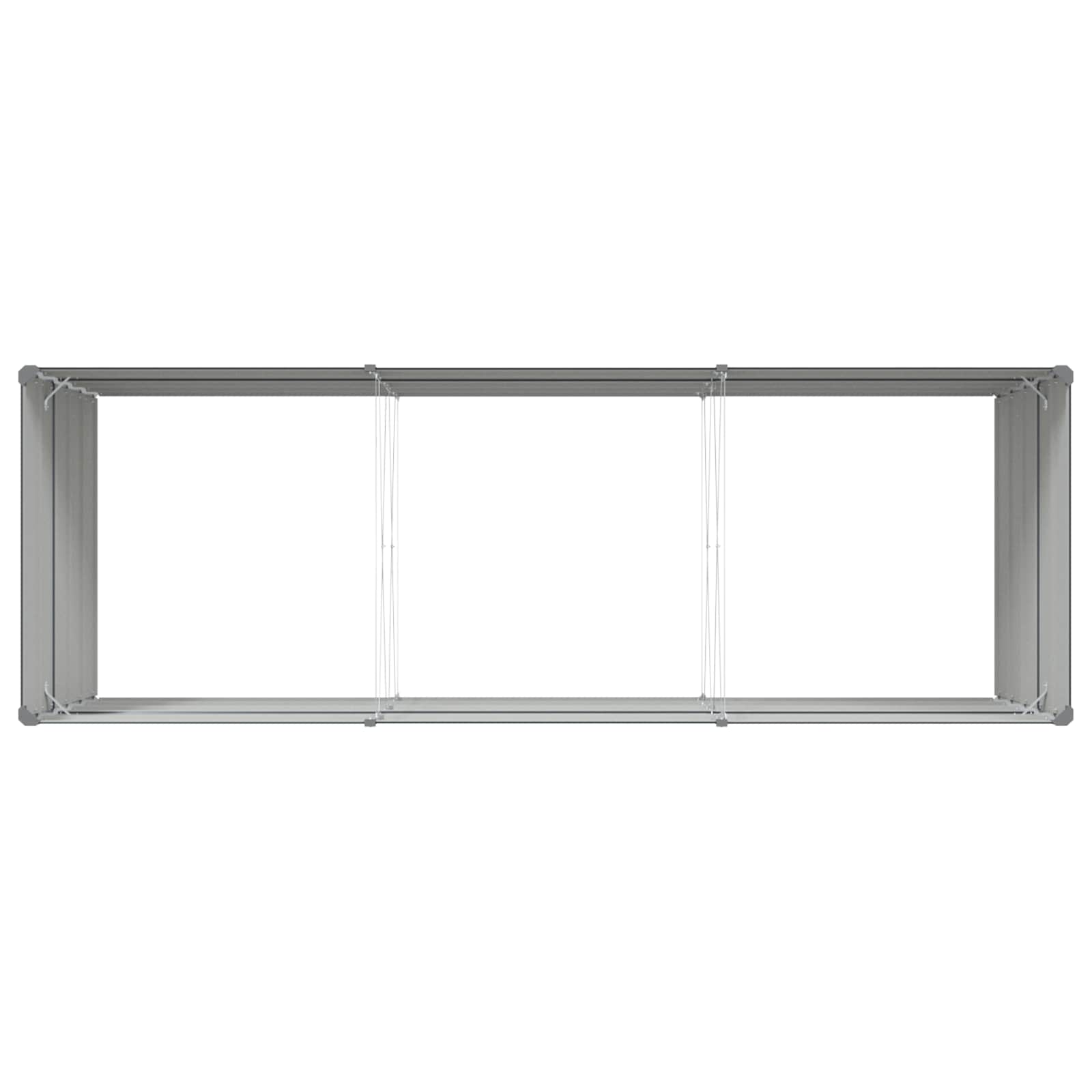 Planter Anthracite 195 x 100 x 45 cm Galvanised Steel