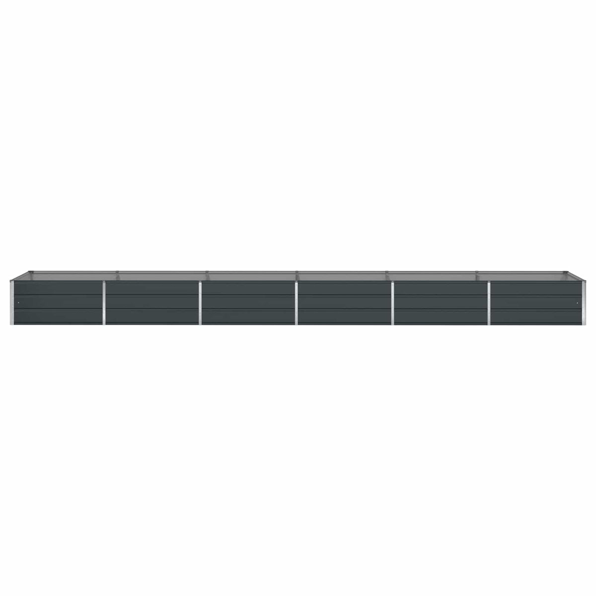 Planter Anthracite 580 x 100 x 45 cm Galvanised Steel