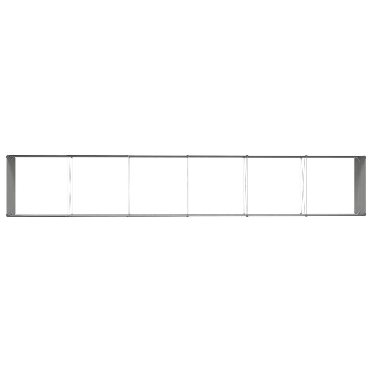 Planter Anthracite 580 x 100 x 45 cm Galvanised Steel