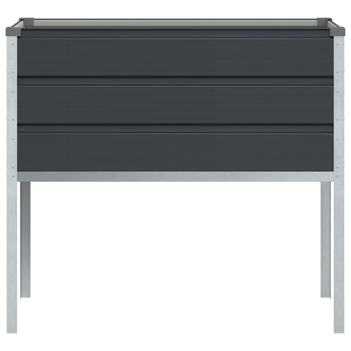Planter Anthracite 100 x 45 x 90 cm Galvanised Steel