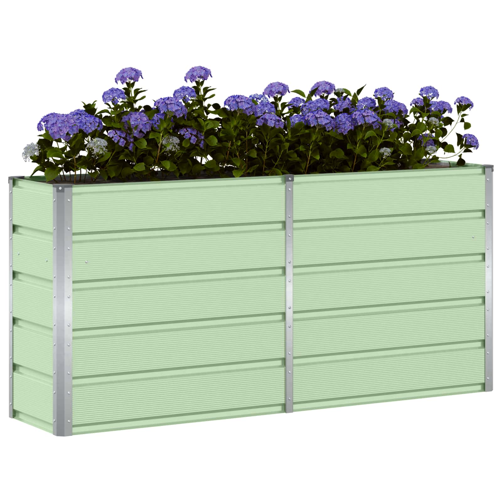Planter Green 160 x 40 x 75 cm Steel