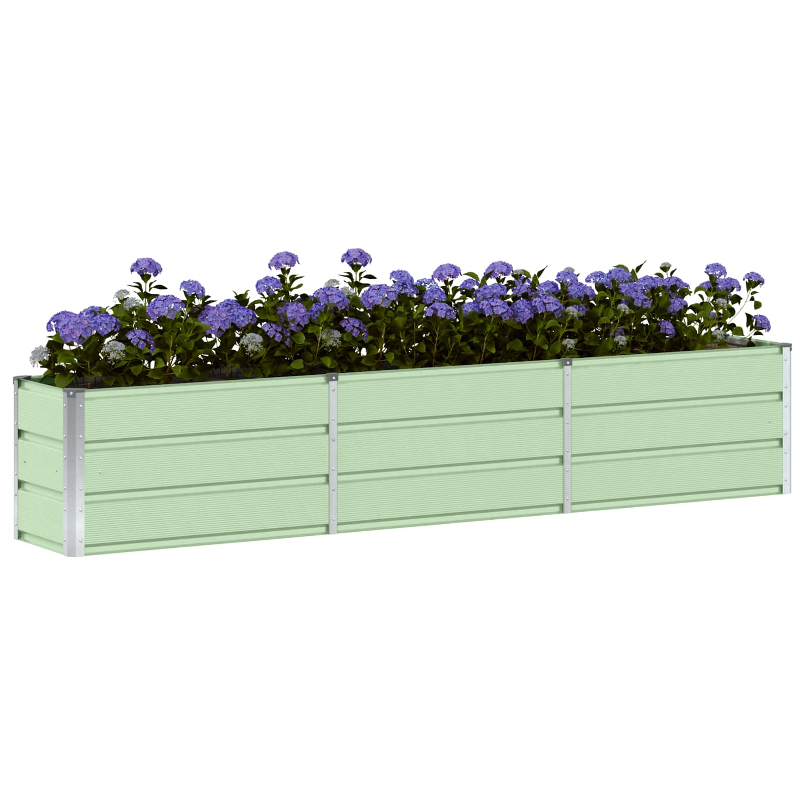 Planter Green 240 x 40 x 45 cm Steel