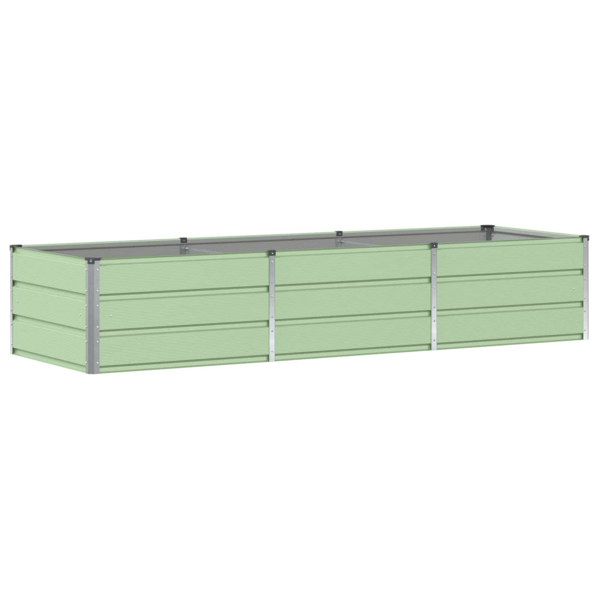 Planter Green 240 x 80 x 45 cm Steel