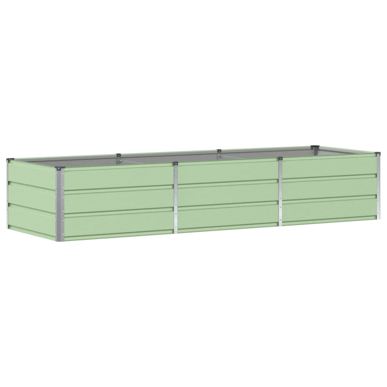 Planter Green 240 x 80 x 45 cm Steel