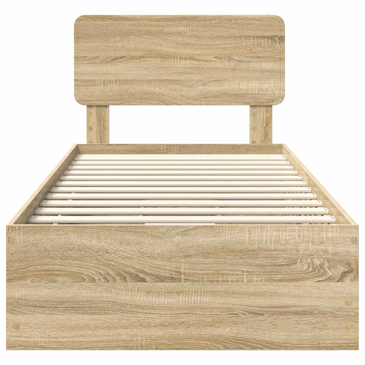 Bed Frame with Drawer Sonoma Oak 90 x 190 cm Engineered Wood