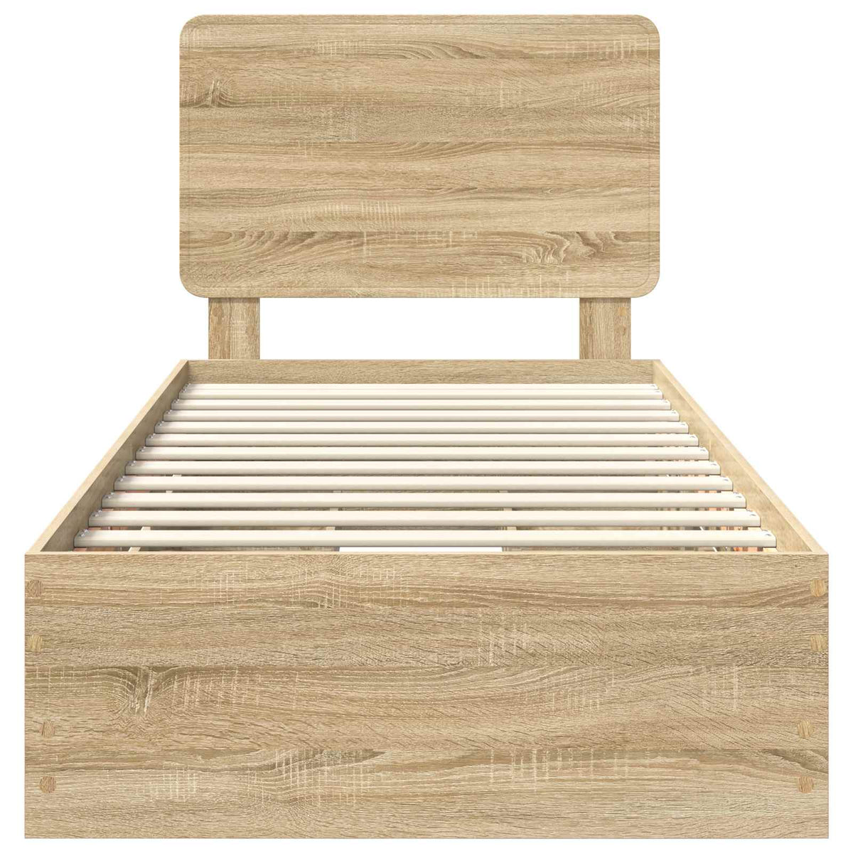 Bed Frame with Drawer Sonoma Oak 90 x 200 cm Engineered Wood