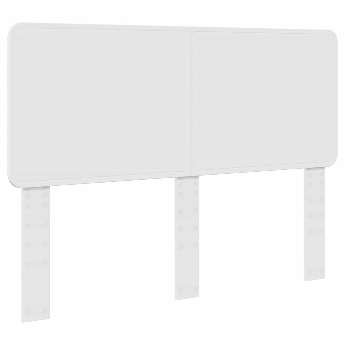 Storage Bed with Headboard White 150 x 200 cm Engineered Wood