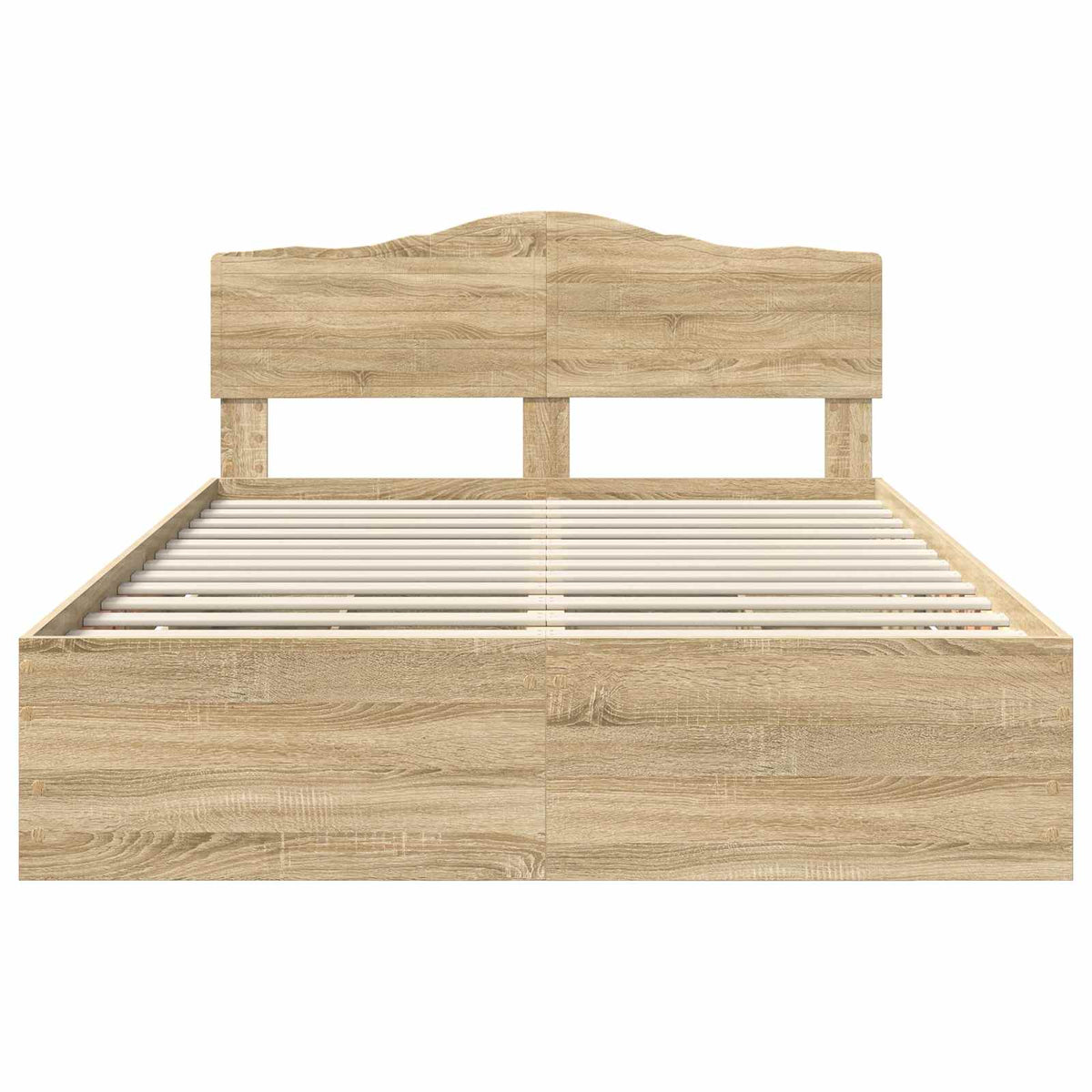 Bed Frame with Drawer Sonoma Oak 150 x 200 cm Engineered Wood