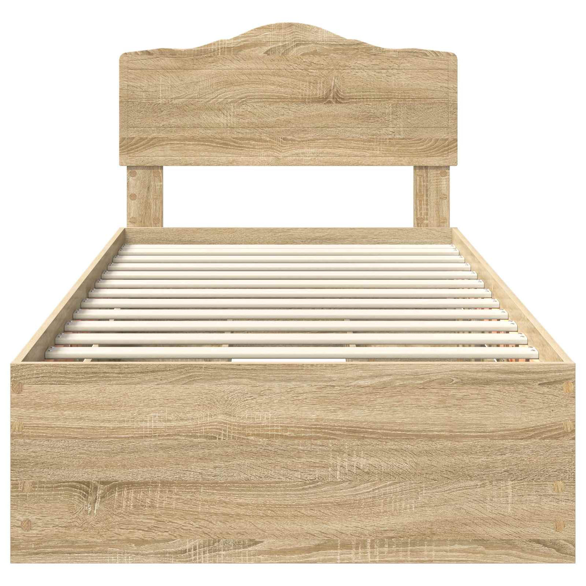 Bed Frame with Drawer Sonoma Oak 90 x 200 cm Engineered Wood