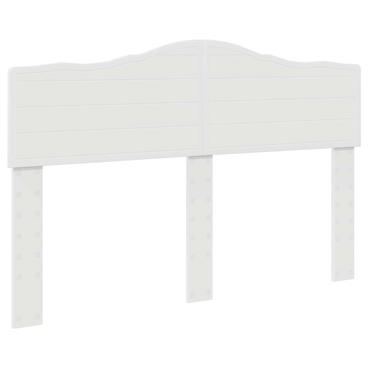 Bed Frame with Headboard White 150 x 200 cm Engineered Wood