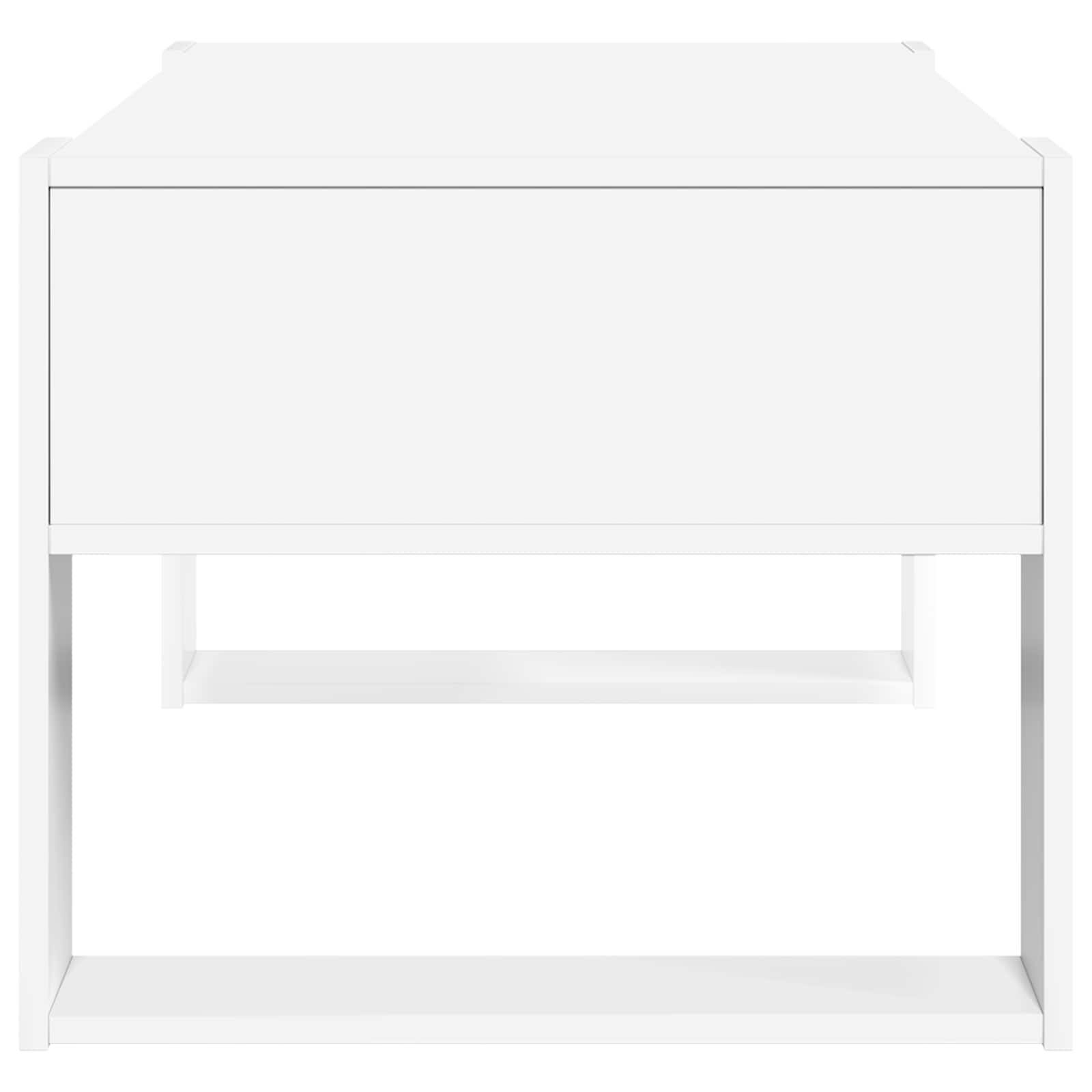 Coffee Table with Storage White 92 x 53 x 45 cm Engineered Wood