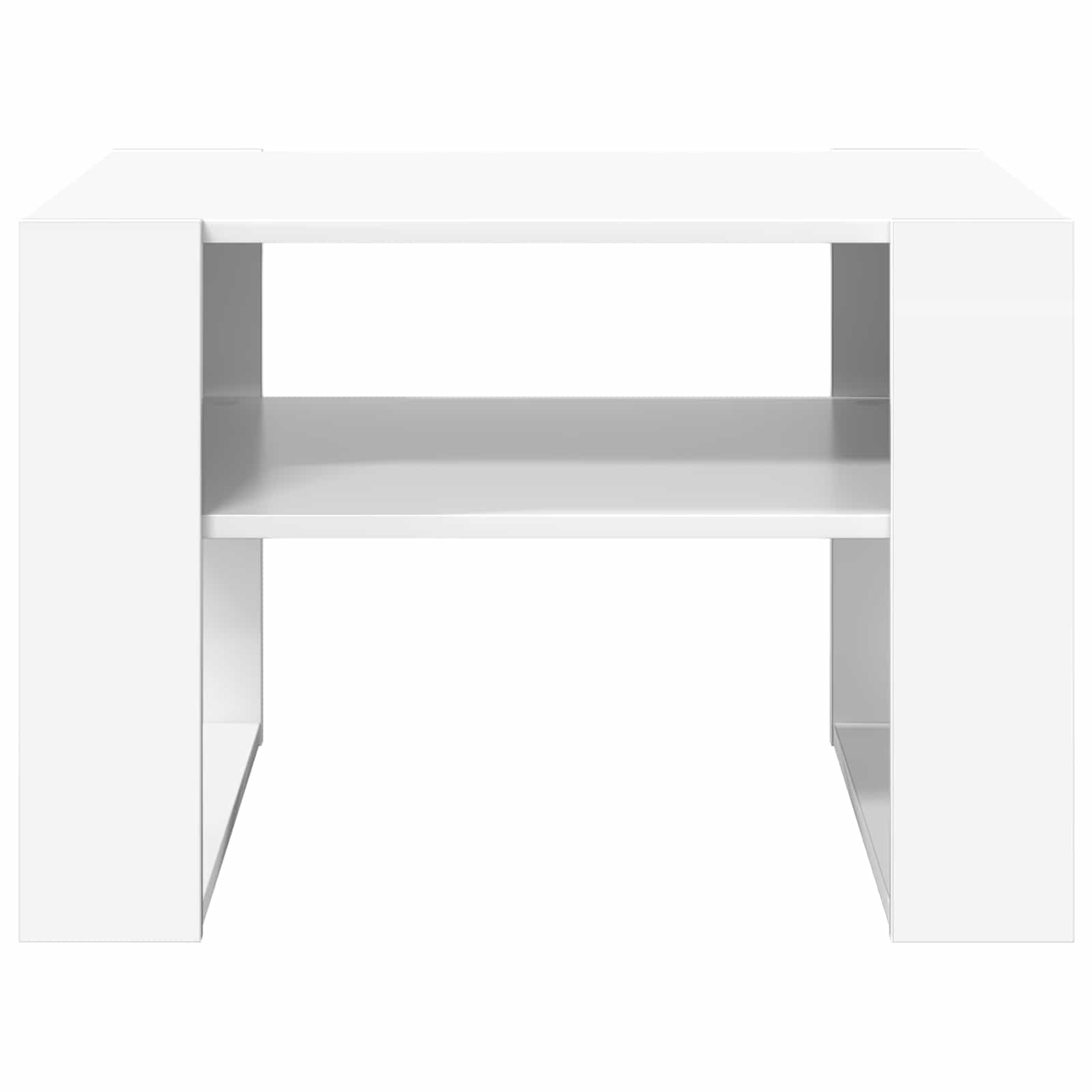 Coffee Table with Storage White 66 x 53 x 45 cm Engineered Wood
