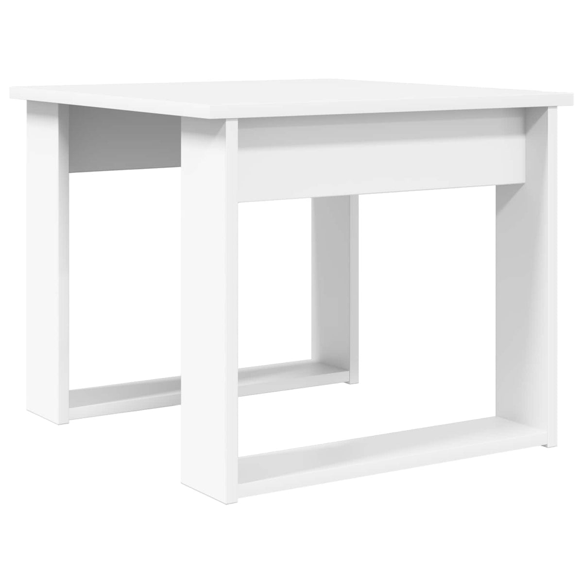 Coffee Table Set 2 pcs White Engineered Wood