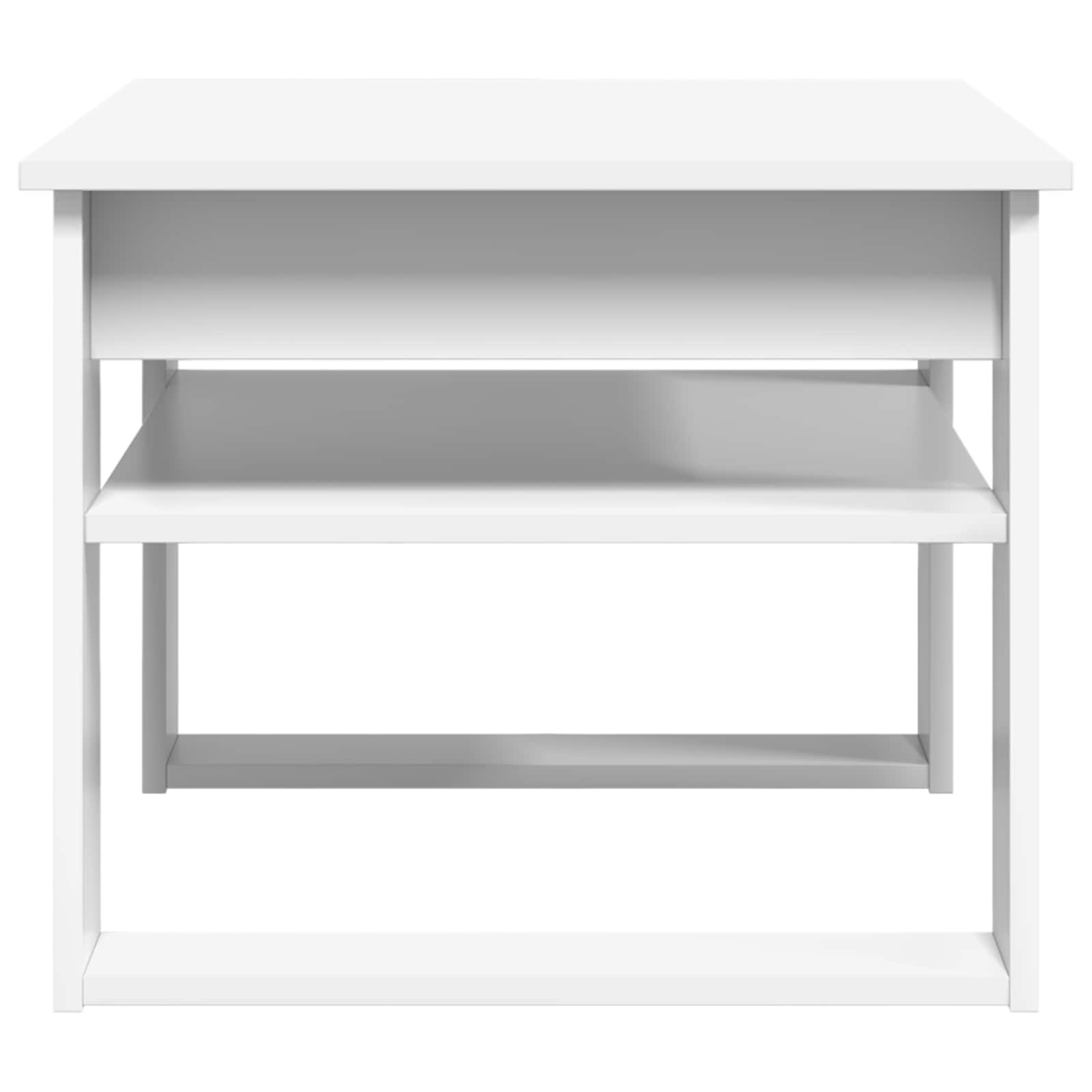 Coffee Table with Storage White 64 x 54 x 44 cm Engineered Wood