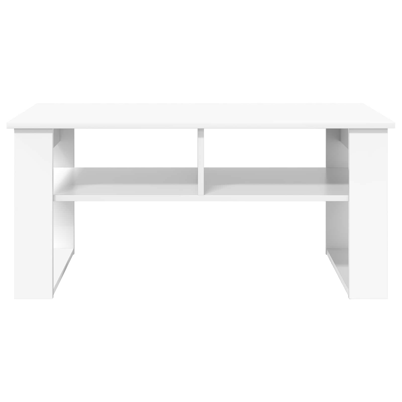 Coffee Table with Storage White 96 x 54 x 44 cm Engineered Wood