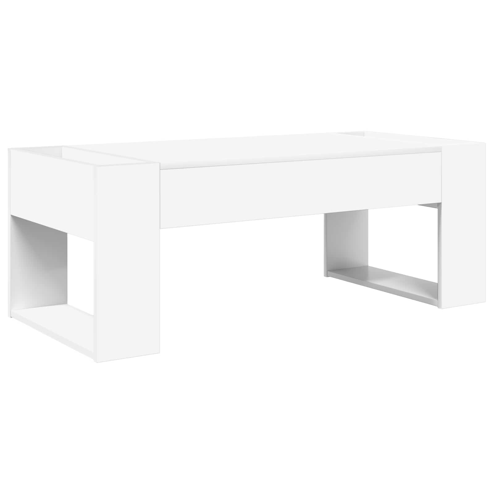 Coffee Table White 110 x 50 x 41 cm Engineered Wood