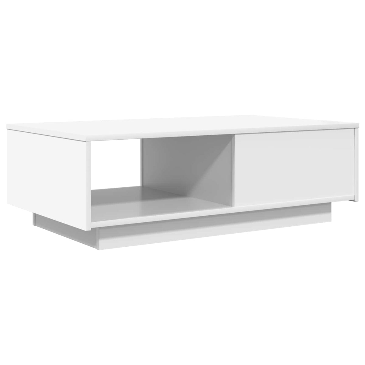 Coffee Table with Drawer White 95 x 55 x 31 cm Engineered Wood