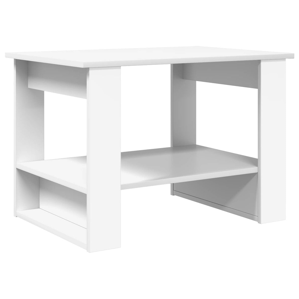 Coffee Table White 72 x 50 x 50 cm Engineered Wood