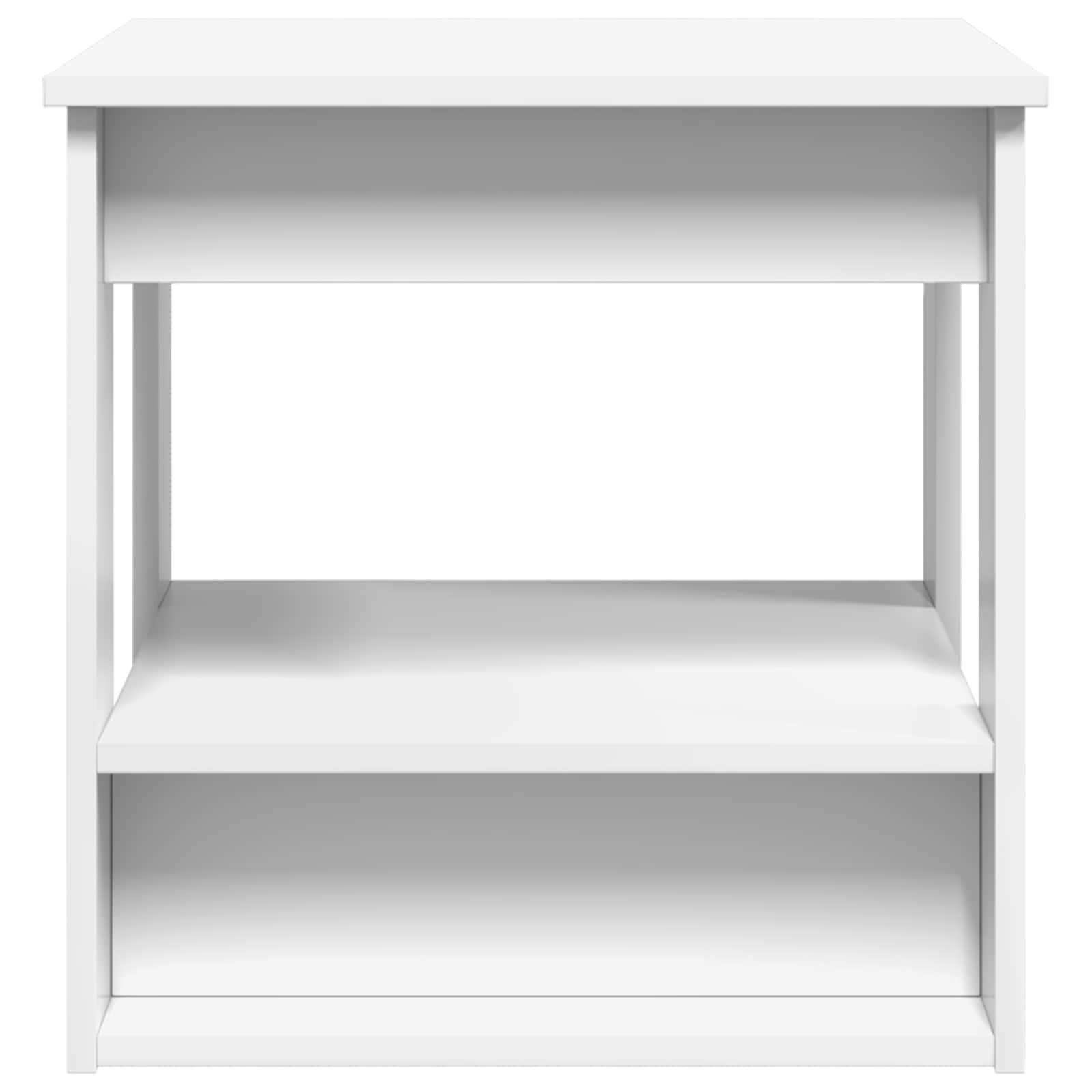 Coffee Table White 51 x 50 x 50 cm Engineered Wood