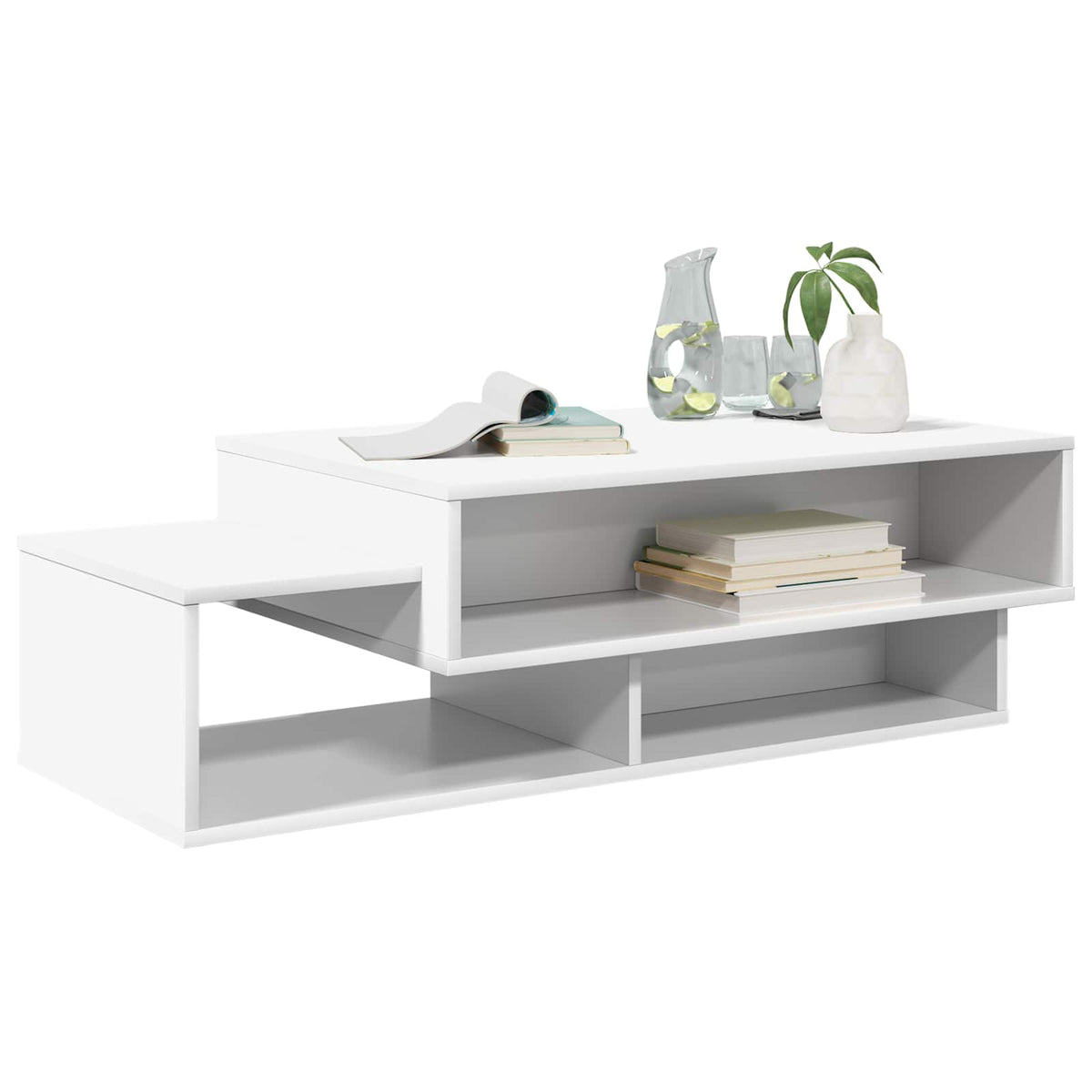 Coffee Table White 105 x 50 x 32.5 cm Engineered Wood