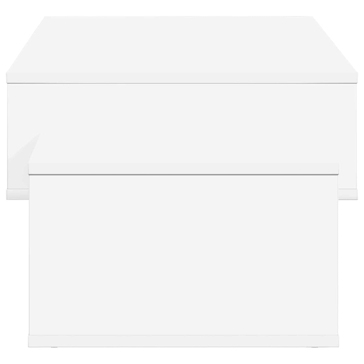 Coffee Table White 105 x 50 x 32.5 cm Engineered Wood