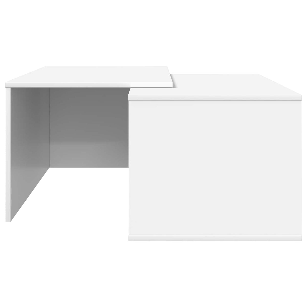 Coffee Table Set 2 pcs White Engineered Wood