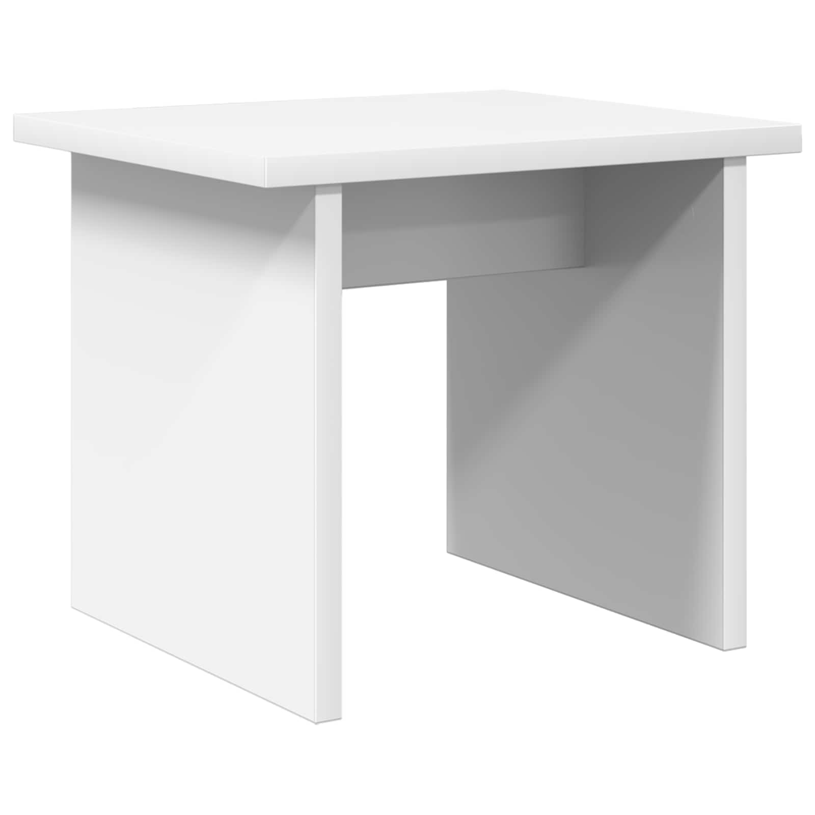 Shoe Cabinet with Shelf 2 pcs White Engineered Wood