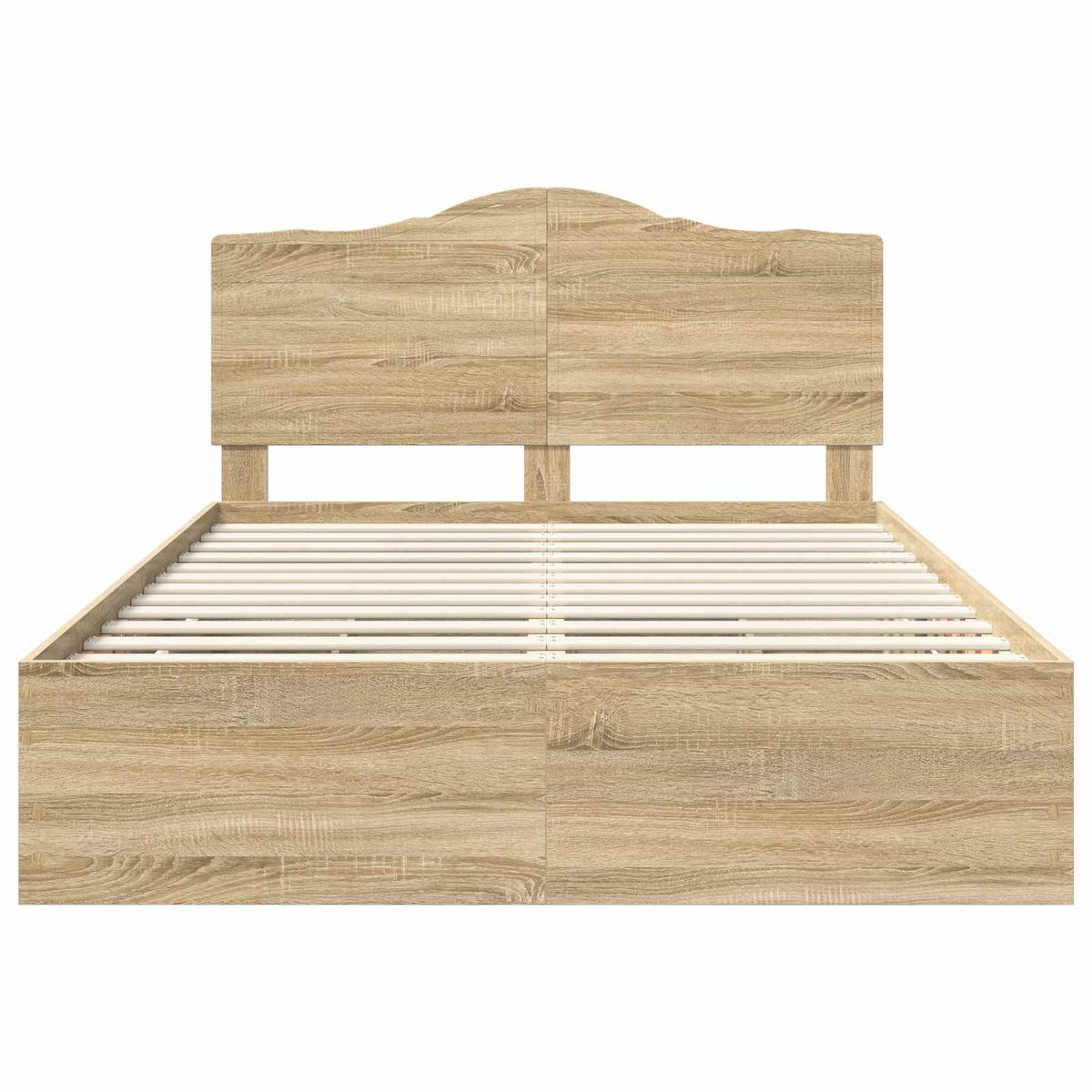 Bed Frame with Drawer Sonoma Oak 150 x 200 cm Engineered Wood