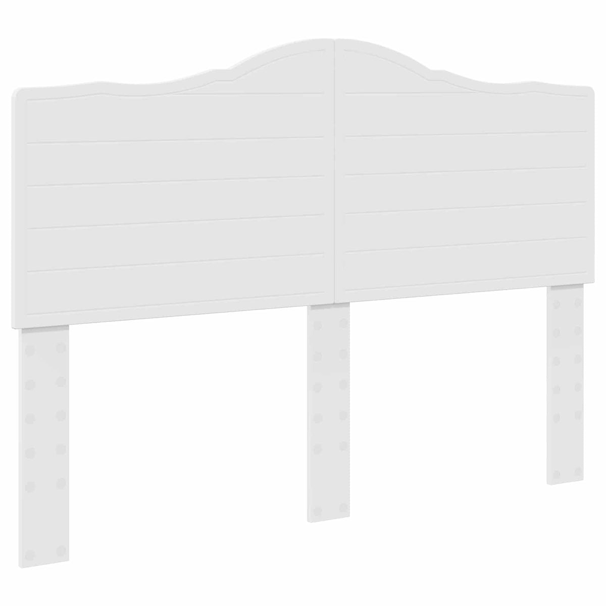 Bed Frame with Headboard White 150 x 200 cm Engineered Wood
