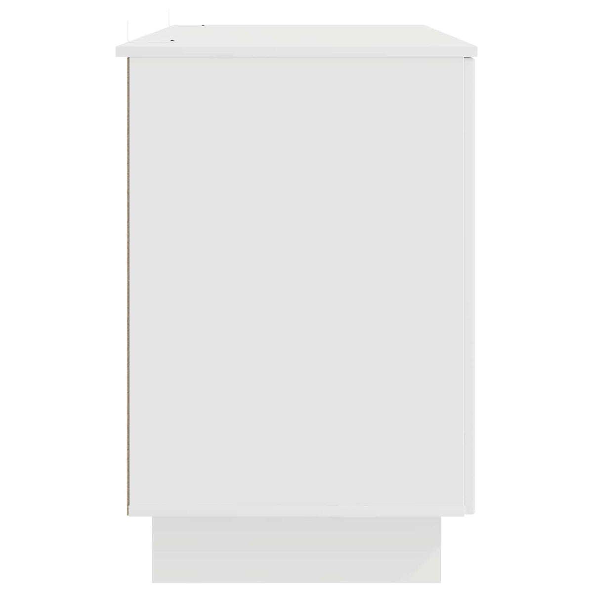 Desk White Engineered Wood 142.5 x 50 x 75 cm