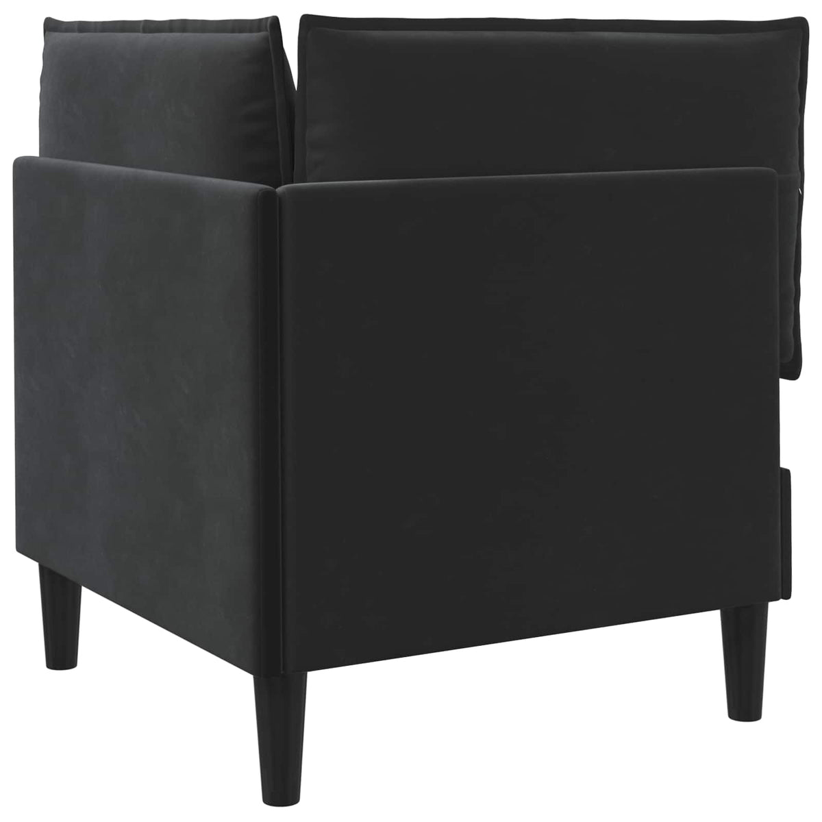 Sofa with Storage Black Velvet